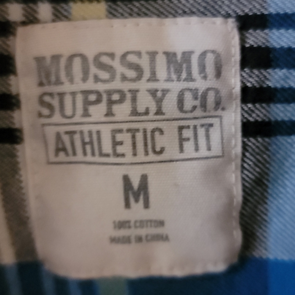 Mossimo Button Down Sz M 100% Cotton Athletic Fit - Picture 5 of 6